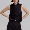 CLOTHING Nanushka Difya Sleeveless Top - Black