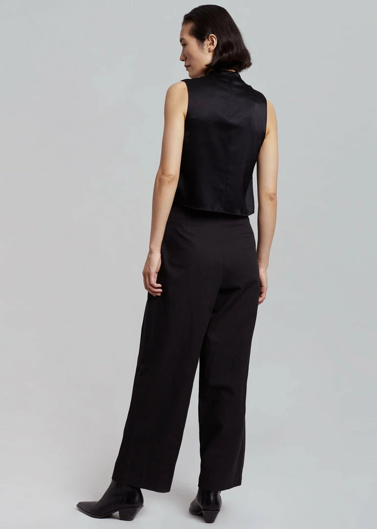 New π CLOTHING Nanushka Difya Sleeveless Top - Black β 6 CLOTHING Nanushka Difya Sleeveless Top - Black