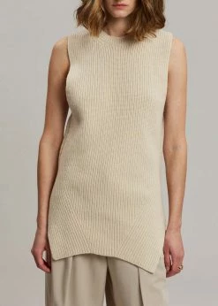 Nanushka Leela Knit Vest - Beige