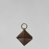 Nanushka Quinn Origami Keychain - Dark Brown/Black