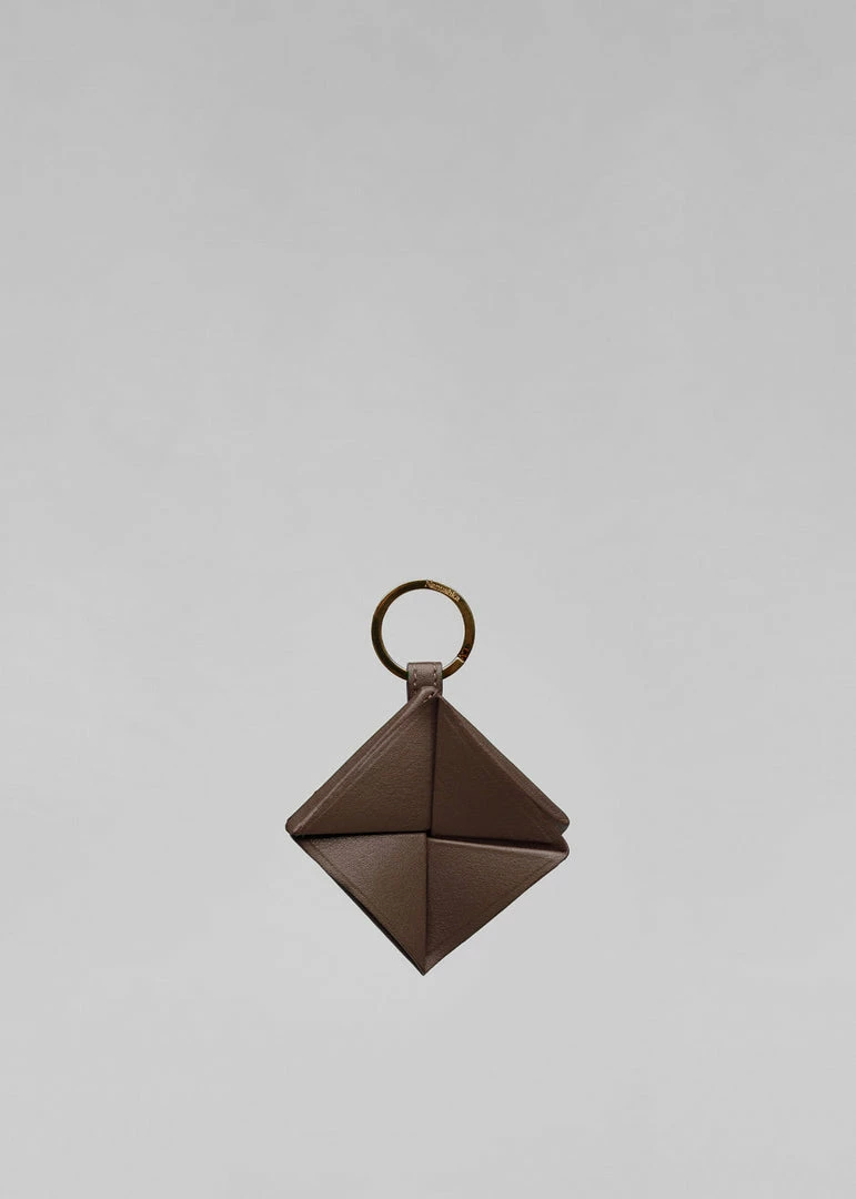 Budget π Nanushka Quinn Origami Keychain - Dark Brown/Black β 1 Nanushka Quinn Origami Keychain - Dark Brown/Black