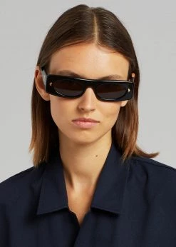 Nanushka Ruthie Bio Plastic Sunglasses - Black ACCESSORIES