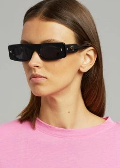 Nanushka Ruthie Bio Plastic Sunglasses - Black ACCESSORIES