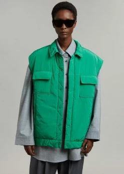 Follow Nauja Vest - Emerald CLOTHING