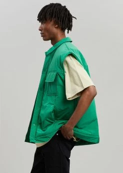 Follow Nauja Vest - Emerald CLOTHING