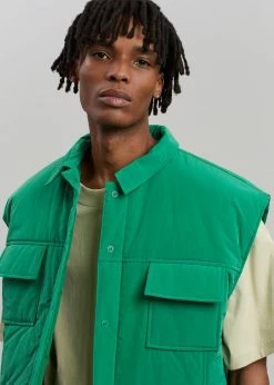 Follow Nauja Vest - Emerald CLOTHING