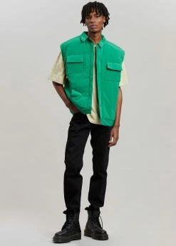 Follow Nauja Vest - Emerald CLOTHING