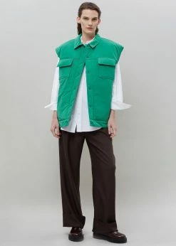 Follow Nauja Vest - Emerald CLOTHING