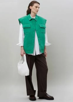 Follow Nauja Vest - Emerald CLOTHING