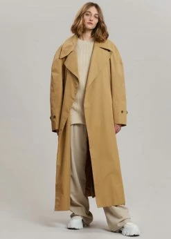 The Frankie Shop Nea Trench Coat - Beige CLOTHING