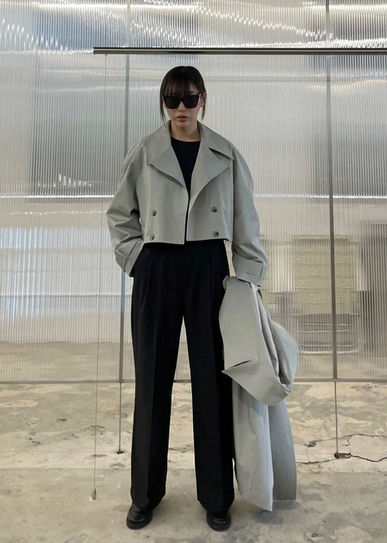 Cheap π The Frankie Shop CLOTHING Nexine Short Jacket - Grey π€© 1 The Frankie Shop CLOTHING Nexine Short Jacket - Grey