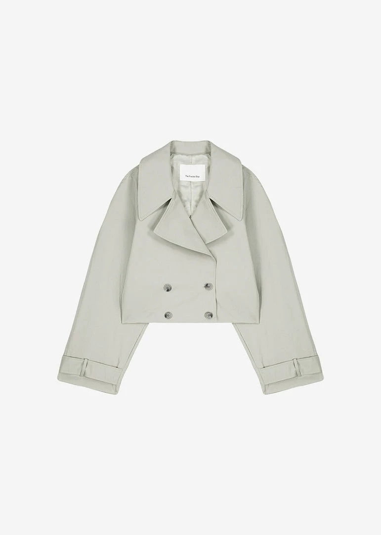 Cheap π The Frankie Shop CLOTHING Nexine Short Jacket - Grey π€© 12 The Frankie Shop CLOTHING Nexine Short Jacket - Grey