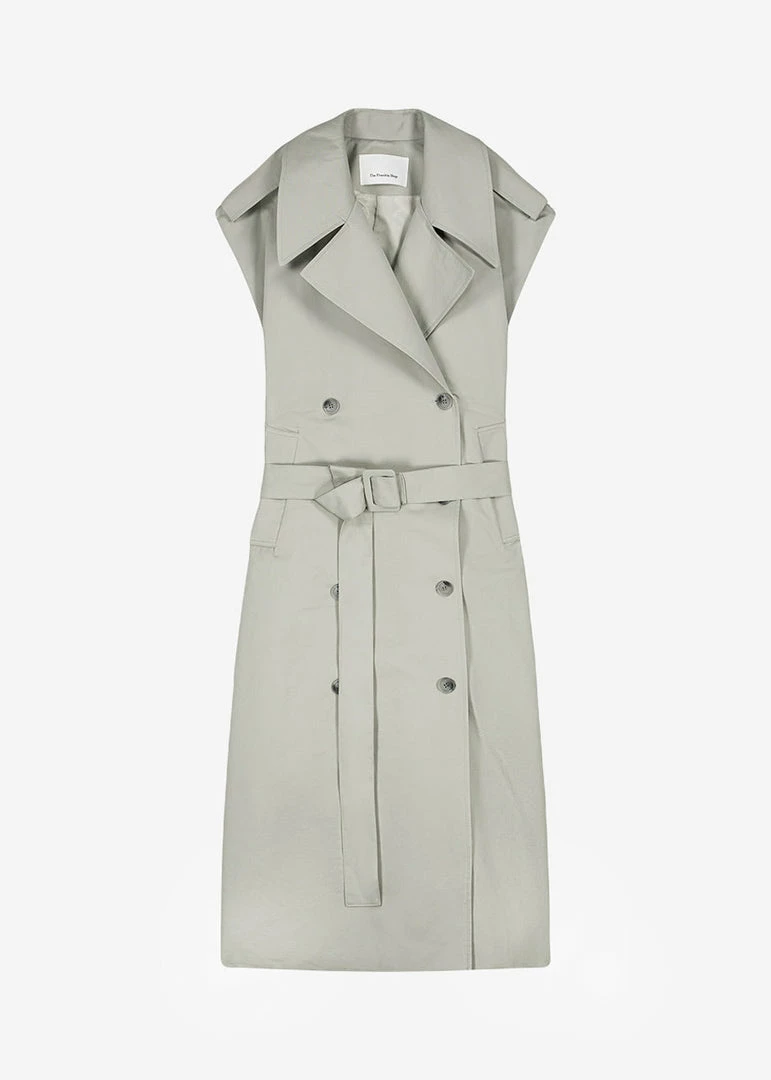 Deals β¨ The Frankie Shop CLOTHING Nexine Sleeveless Trench - Grey π― 14 The Frankie Shop CLOTHING Nexine Sleeveless Trench - Grey