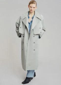 The Frankie Shop CLOTHING Nexine Sleeveless Trench - Grey