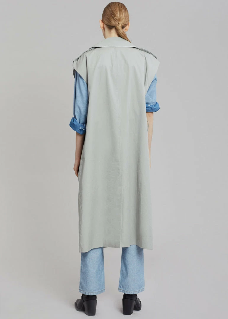 Deals β¨ The Frankie Shop CLOTHING Nexine Sleeveless Trench - Grey π― 13 The Frankie Shop CLOTHING Nexine Sleeveless Trench - Grey