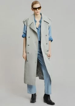 Deals β¨ The Frankie Shop CLOTHING Nexine Sleeveless Trench - Grey π― 24 The Frankie Shop CLOTHING Nexine Sleeveless Trench - Grey