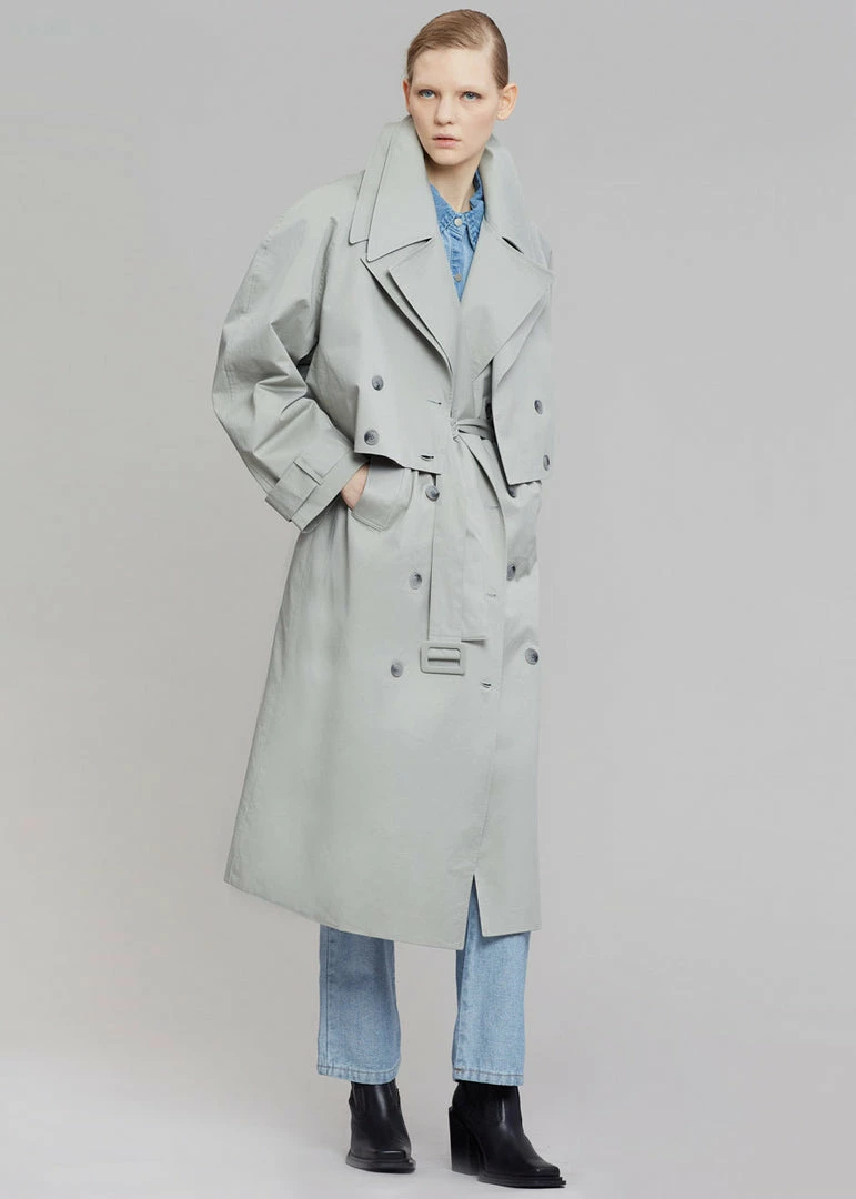 Deals β¨ The Frankie Shop CLOTHING Nexine Sleeveless Trench - Grey π― 8 The Frankie Shop CLOTHING Nexine Sleeveless Trench - Grey