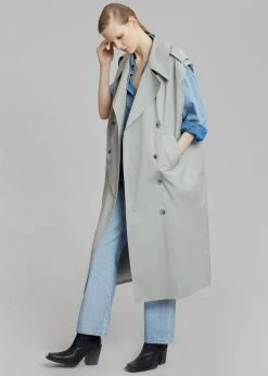 Deals β¨ The Frankie Shop CLOTHING Nexine Sleeveless Trench - Grey π― 22 The Frankie Shop CLOTHING Nexine Sleeveless Trench - Grey