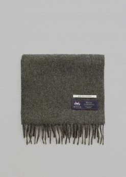 More Than Yesterday Men Nieves Wool Scarf - Asphalt