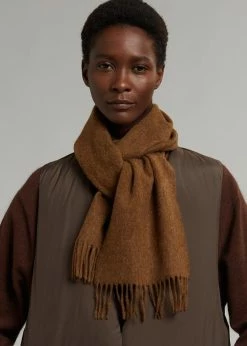 More Than Yesterday Nieves Wool Scarf - Chocolate Men