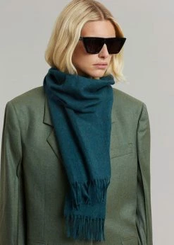 More Than Yesterday Men Nieves Wool Scarf - Deep Teal