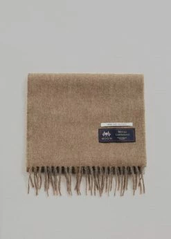 More Than Yesterday Men Nieves Wool Scarf - Tobacco