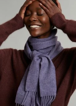 More Than Yesterday Nieves Wool Scarf - Violet Men