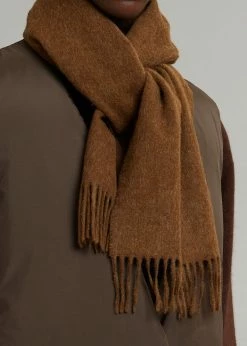 More Than Yesterday Nieves Wool Scarf - Chocolate Men