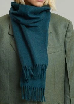 More Than Yesterday Men Nieves Wool Scarf - Deep Teal