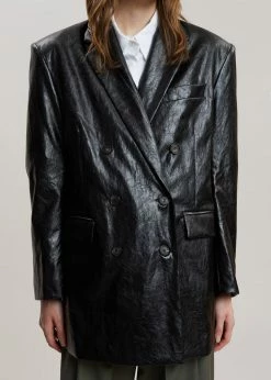 Maimia Ninoska Crinkle Blazer - Black