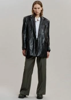 Maimia Ninoska Crinkle Blazer - Black