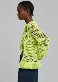 Cafe Noir Niroka Net Tote - Lime