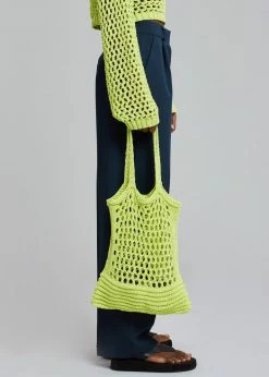 Cafe Noir Niroka Net Tote - Lime