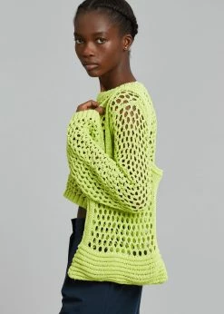 Cafe Noir Niroka Net Tote - Lime