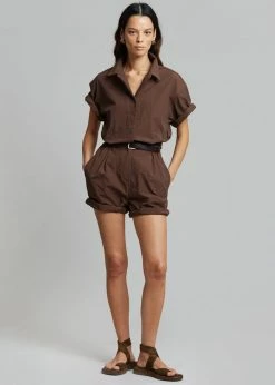 Masof CLOTHING Nix Tailored Jumpsuit - Java