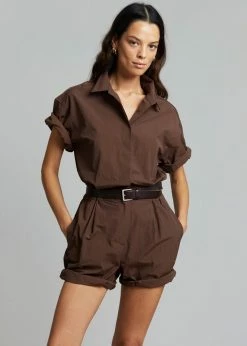 Masof CLOTHING Nix Tailored Jumpsuit - Java