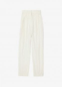 Another Avenue Nuno Thin Stripes Pants - Off White CLOTHING