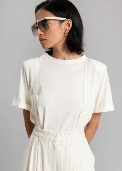 Another Avenue Nuno Thin Stripes Pants - Off White CLOTHING