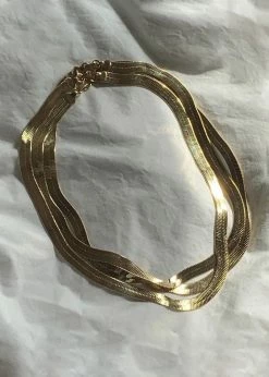 Laura Lombardi Omega Chain Necklace - Gold