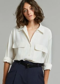 Buy π The Frankie Shop Opal Blouse - Cream CLOTHING π 14 The Frankie Shop Opal Blouse - Cream CLOTHING