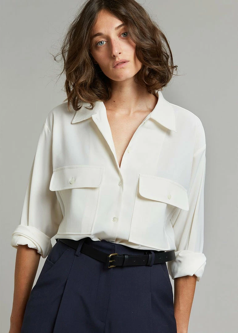 Buy π The Frankie Shop Opal Blouse - Cream CLOTHING π 6 The Frankie Shop Opal Blouse - Cream CLOTHING