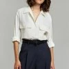 The Frankie Shop Opal Blouse - Cream CLOTHING