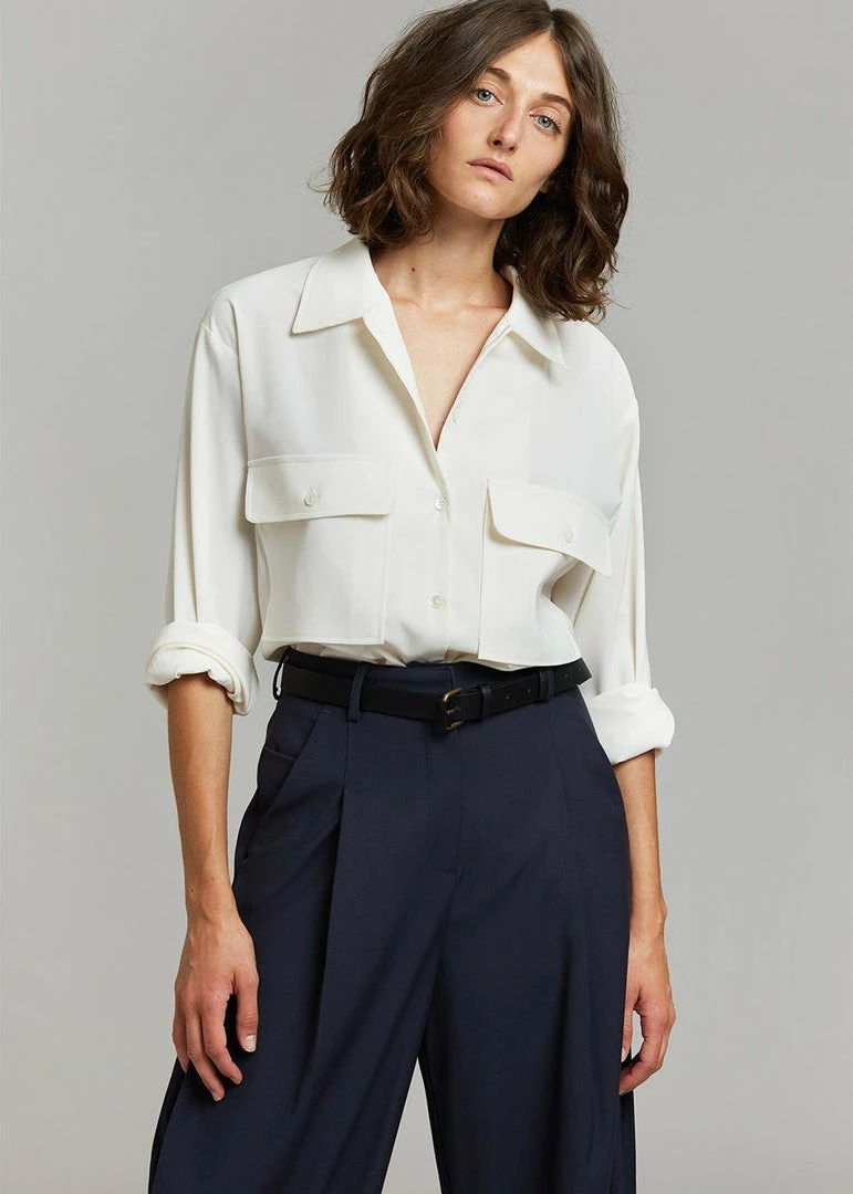 Buy π The Frankie Shop Opal Blouse - Cream CLOTHING π 1 The Frankie Shop Opal Blouse - Cream CLOTHING