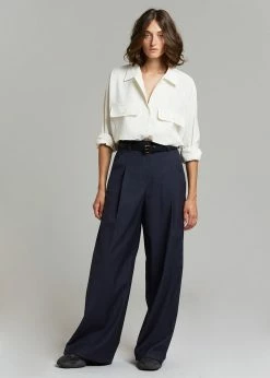 Buy π The Frankie Shop Opal Blouse - Cream CLOTHING π 15 The Frankie Shop Opal Blouse - Cream CLOTHING