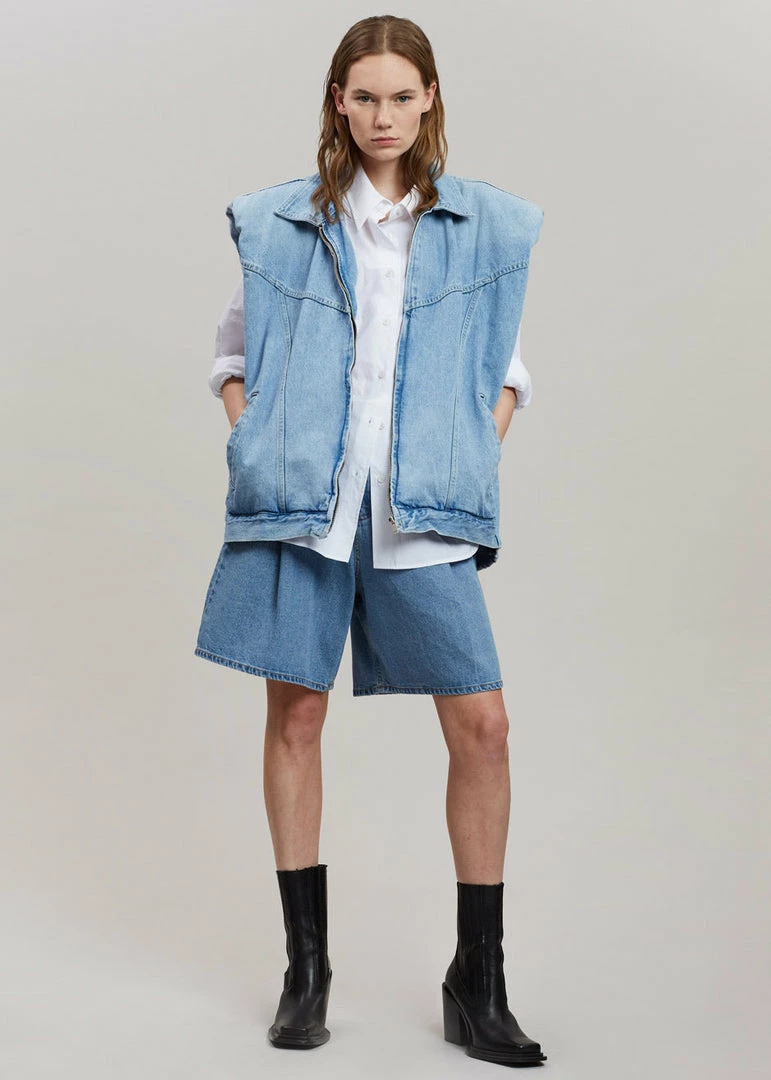 Buy π Another.J CLOTHING Ossa Padded Denim Vest - Worn Wash βοΈ 5 Another.J CLOTHING Ossa Padded Denim Vest - Worn Wash