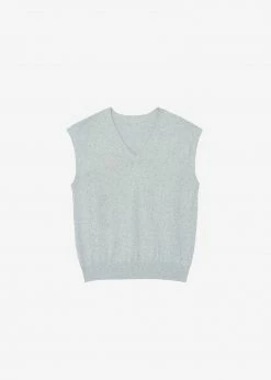 Masof CLOTHING Otis Knit Vest - Grey