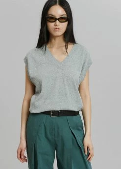 Masof CLOTHING Otis Knit Vest - Grey