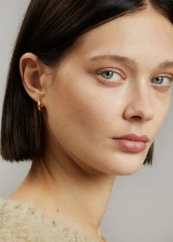 ACCESSORIES Otiumberg Small Chunky Hoops - Gold