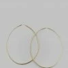 ACCESSORIES Fay Andrada Ovaali Hoops - Brass