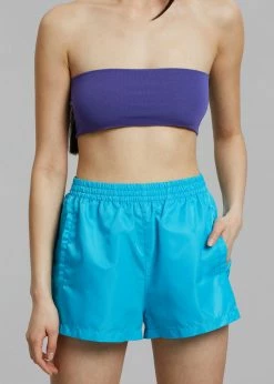 The Frankie Shop CLOTHING Perla Gym Shorts - Turquoise